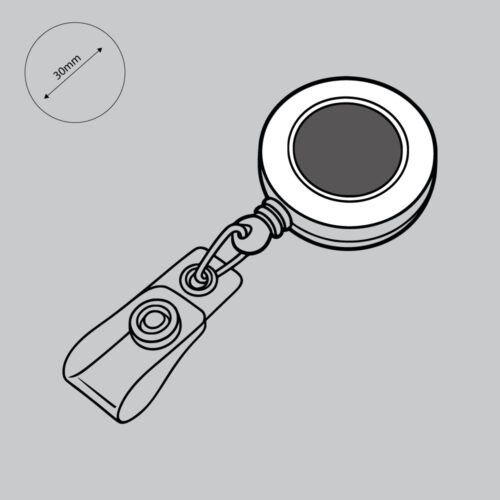 Badge afrolmechanisme wit