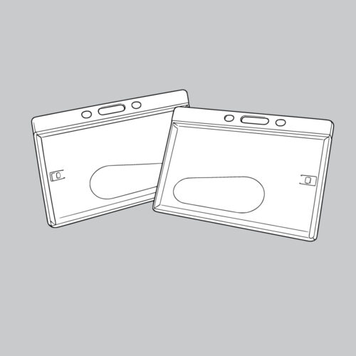 Badges voor pasjes zonder clip