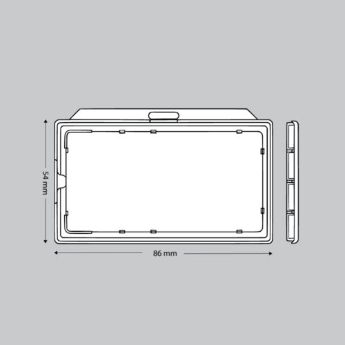 Badges met kliksluiting 54 x 86 mm