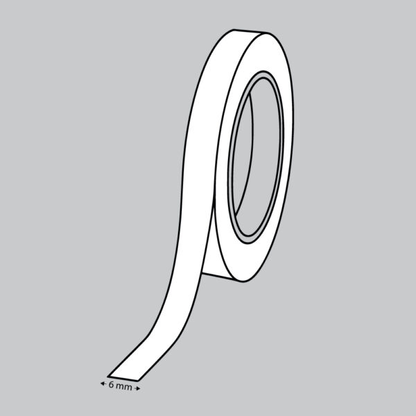 PET Folietape 6 mm x 50 m