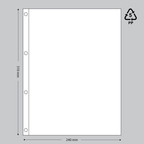 Showtas 240 x 310 mm PP 4 gaats