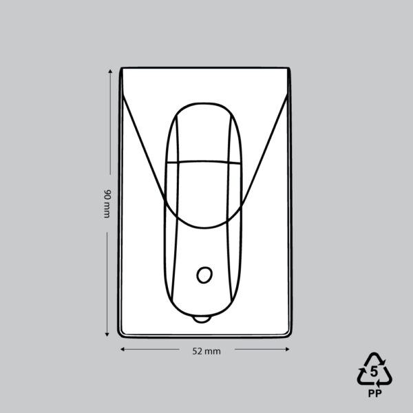 Zelfklevend hoesje voor USB stick